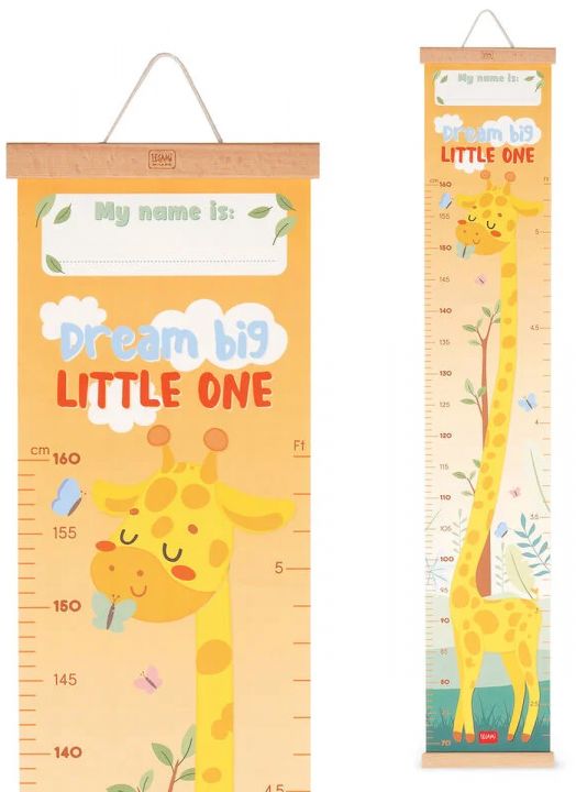 Детски метър за стена Legami - Giraffe