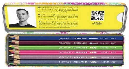 Комплект цветни моливи Caran d'Ache Germanier, 13 цвята