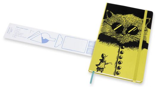 Класически тефтер Moleskine Pinocchio The Cat с твърди корици и линирани страници