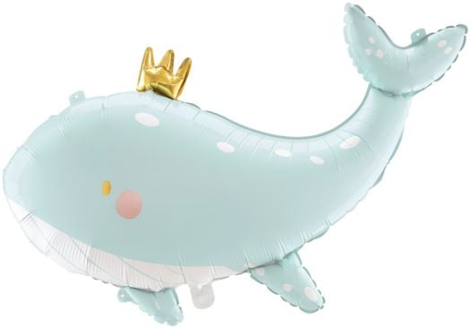 Фолиев балон PartyDeco - Кит, 93 х 60 см