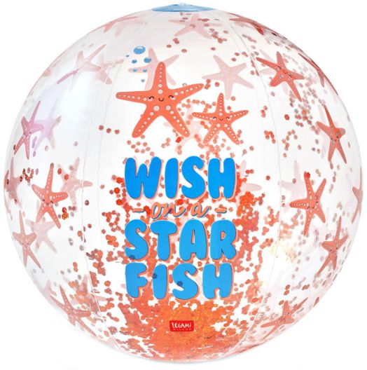 Надуваема топка с брокат Legami - Starfish