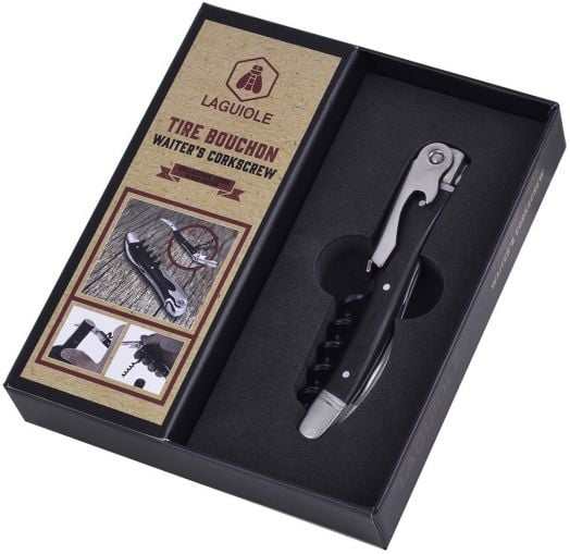 Тирбушон Laguiole Corkscrew Black Wood