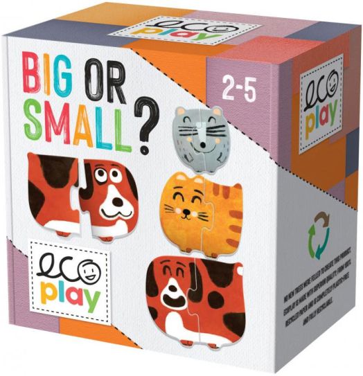 Образователен пъзел Headu - Голям или малък?