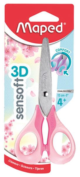 Ножица Maped Sensoft Pastel, 13 см.