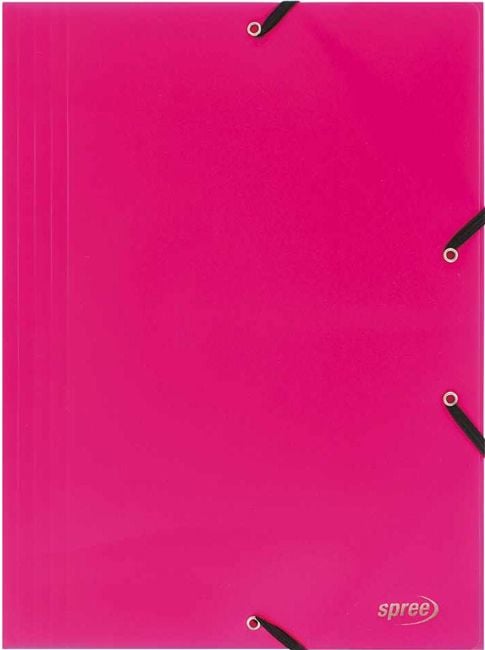 Папка Spree с ластик A4, розова