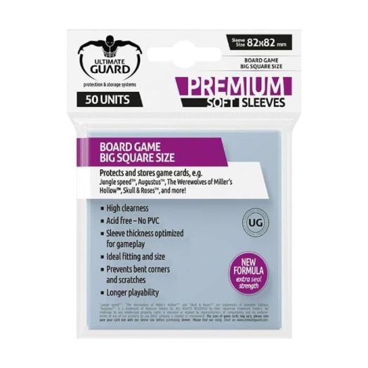 Протектори за карти Ultimate Guard: Premium Soft Sleeves, 50 бр.