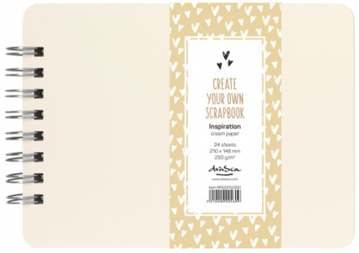 Скрапбук Drasca Inspiration със спирала A5, 24 листа