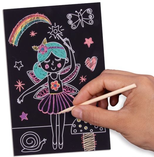 Мини скреч комплект Apli Kids - Магичен свят