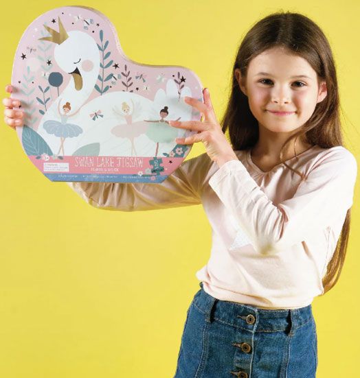 Пъзел Floss & Rock, Enchanted - Лебед, 40 части