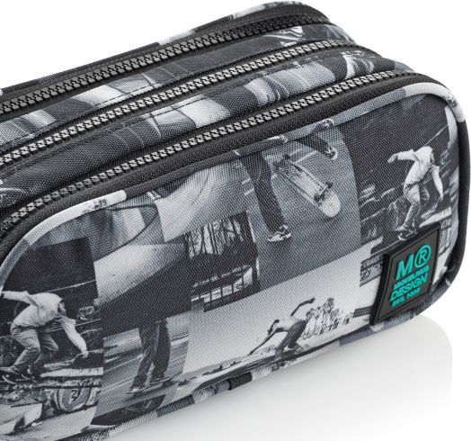 Несесер Miquelrius Skate с три отделения и дръжка, овален