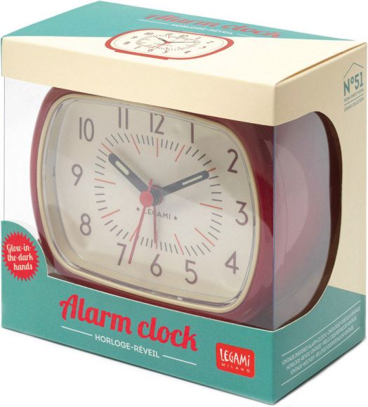 Будилник Legami, червен