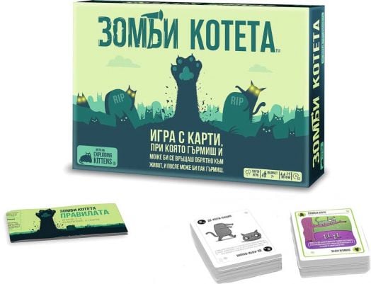 Настолна игра Exploding Kittens: Зомби котета