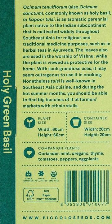 Семена за билкови чайове Piccolo, 3 вида