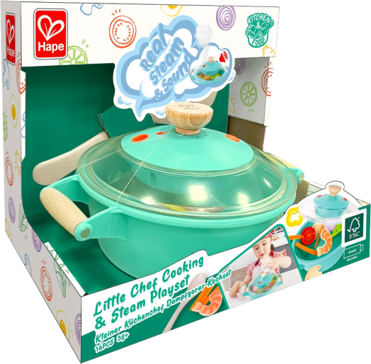 Детски готварски комплект Hape - Уред за готвене на пара и супа