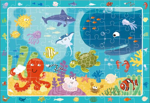 Пъзел за наблюдателност Dodo - Морско дъно, 80 части