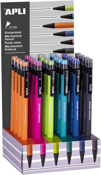 Автоматичен молив Apli 0.7, асортимент