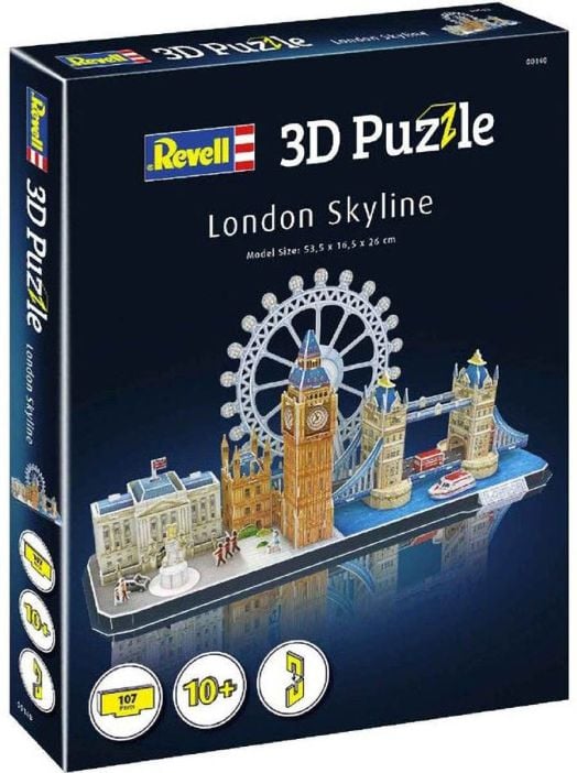 3D пъзел Revell - Забележителности в Лондон, 107 части