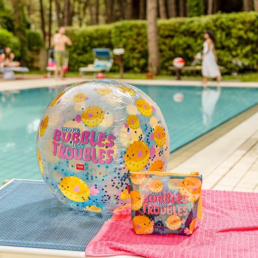 Надуваема топка с брокат Legami - Pufferfish