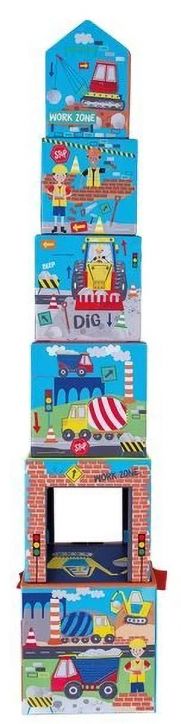 Кубчета за подреждане Floss & Rock - Stack and play, Construction