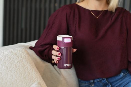 Стоманена термочаша Kambukka Etna Cherry Lacquer, 0.300 л.