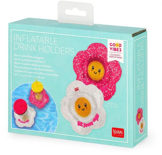 Комплект от 2 надуваеми поставки за напитки Legami - Daisy