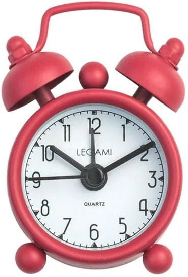 Мини будилник Legami, червен
