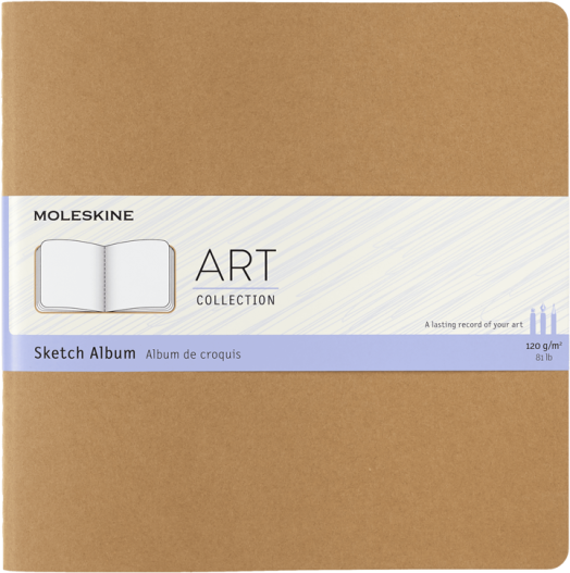 Скицник Moleskine Art Sketch Album Kraft Brown Square