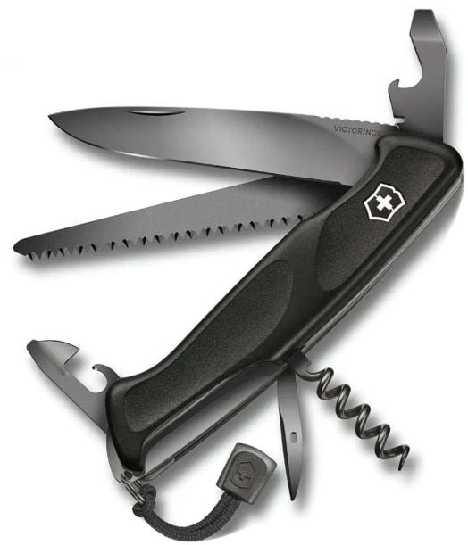 Швейцарски джобен нож Victorinox Ranger Grip 55 Onyx Black