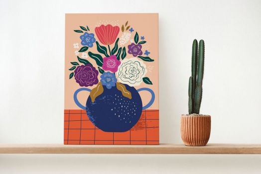 Комплект за рисуване по номера Graine Creative - Букет 20 x 30 см.