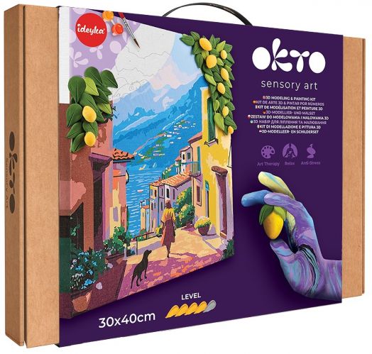 Творчески комплект Okto - Направи 3D картина с лек моделин 