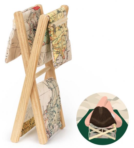 Сгъваема дървена подпирачка за глава Legami - Travel