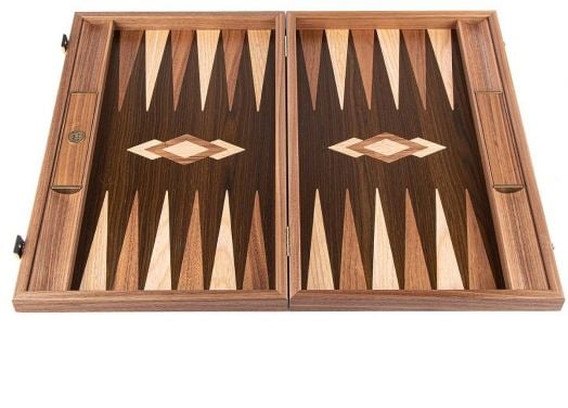 Табла Manopoulos с отделения - естествен орех, 48 х 30 см.