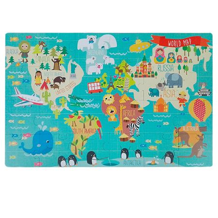 Пъзел Картата на света, 24 части