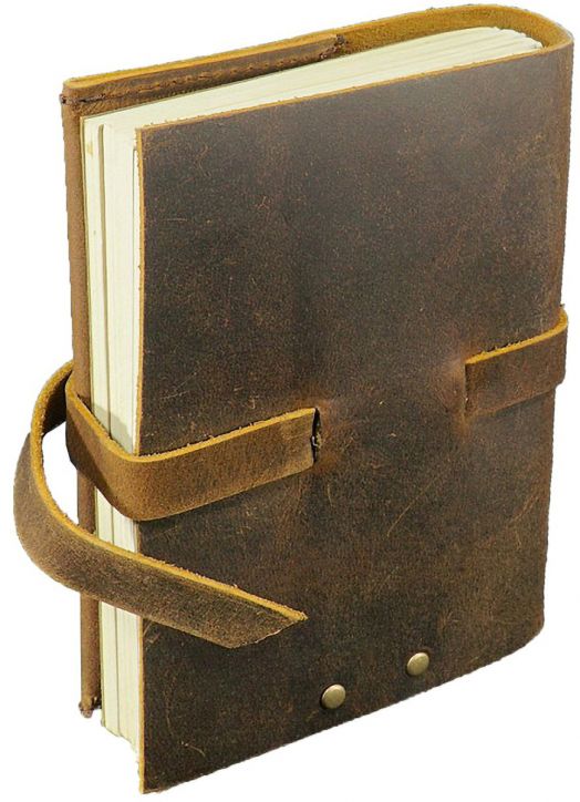 Кожен тефтер Lamali Enki, 13 х 18 см.