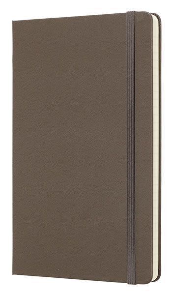 Класически кафяв тефтер Moleskine Classic Earth Brown с меки корици и линирани страници