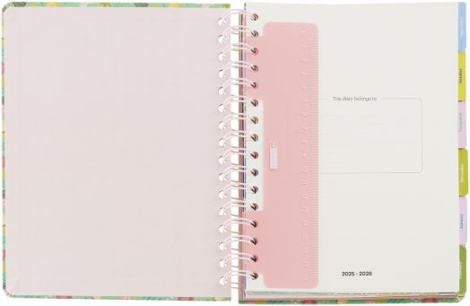 Седмичен тефтер-органайзер Miquelrius Butterfly от септември 2025 до август 2026 г.