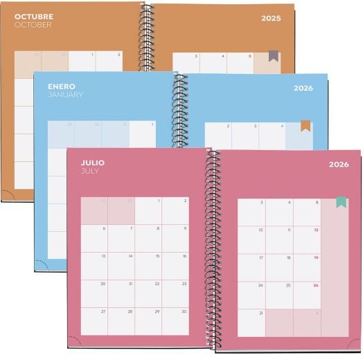 Седмичен тефтер - органайзер Miquelrius Serpentine от септември 2025 до юни 2026 г.