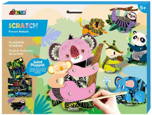 Скреч фигурки-рисунки Avenir - Горски животни