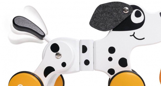 Дървена играчка за дърпане Hape - Далматинец