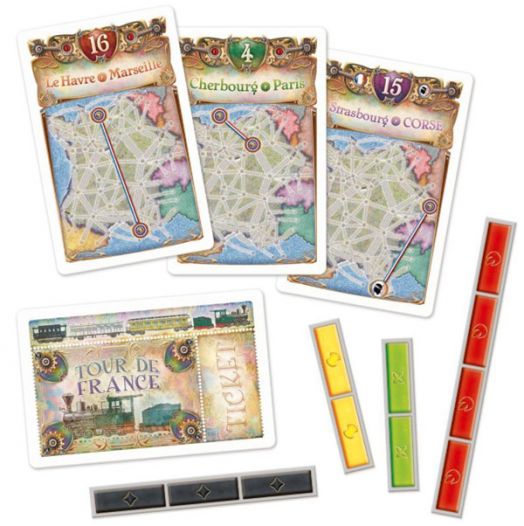 Разширение към настолна игра Ticket To Ride: France + Old West