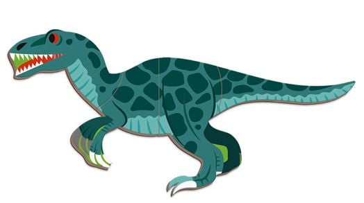 Детска магнитна книга Janod - Динозаври