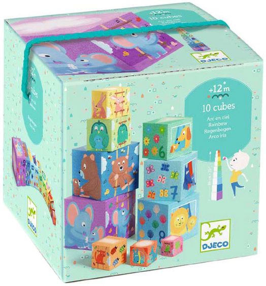 Детски кубчета за игра Djeco: Дъга