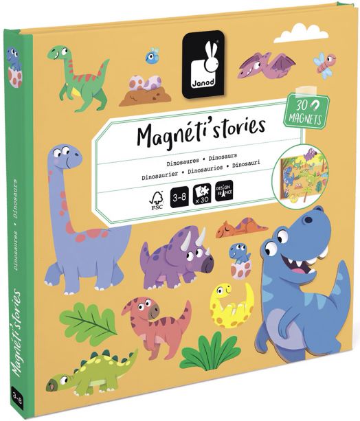 Магнитни истории Janod - Динозаври