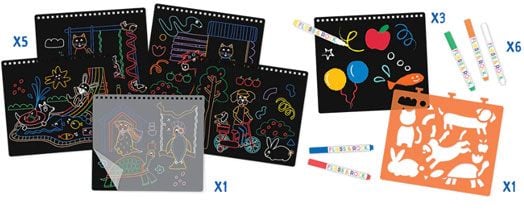 Творчески комплект Floss & Rock, Chalkboard Sketchbook, Pets - Домашни любимци