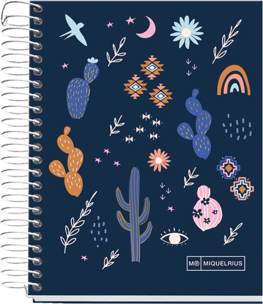 Тетрадка Miquelrius Desert A6 със спирала, 140 листа с широки редове