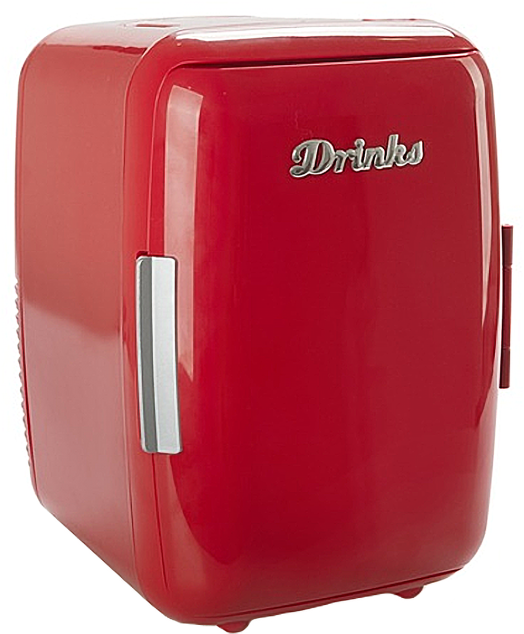 Мини хладилник Balvi, червен