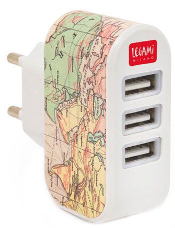 Зарядно с 3 порта Legami - Travel