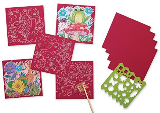 Блестящи скреч картини Crocodile Creek - Градина