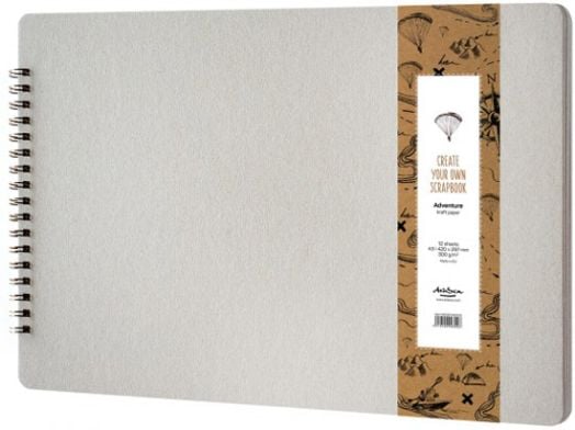 Скрапбук Drasca Adventure Kraft A3, 42 x 29.7 см.