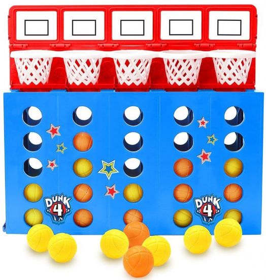Детска настолна игра Funville - Баскет линия от четири